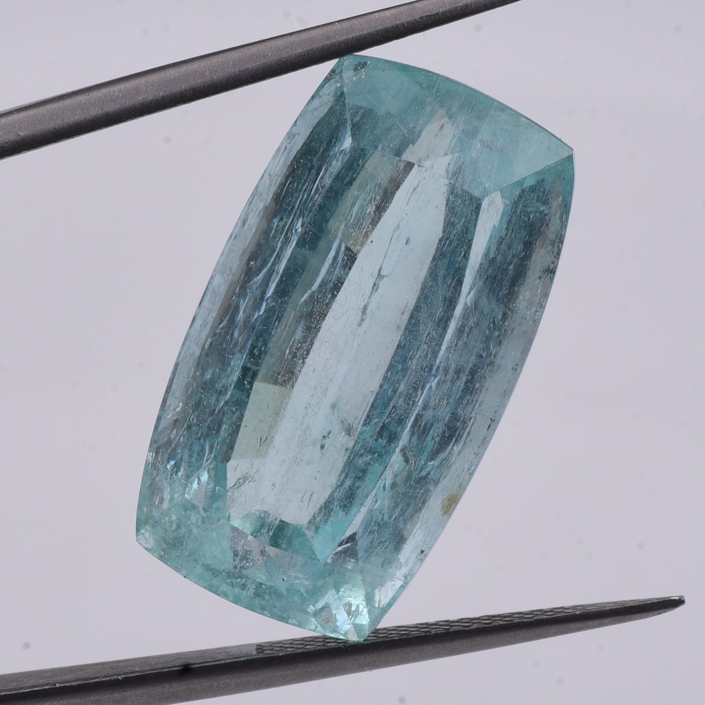 23.11 Natural Beryl Emerald Rectangular Cushion Mixed Cut Gemstone