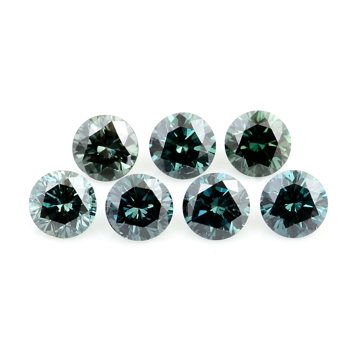 0.57 Blue Diamond Round Loose Gemstone