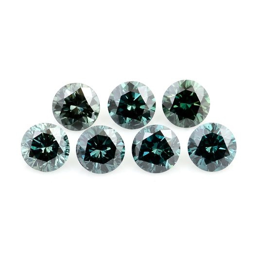 0.57 Blue Diamond Round Loose Gemstone