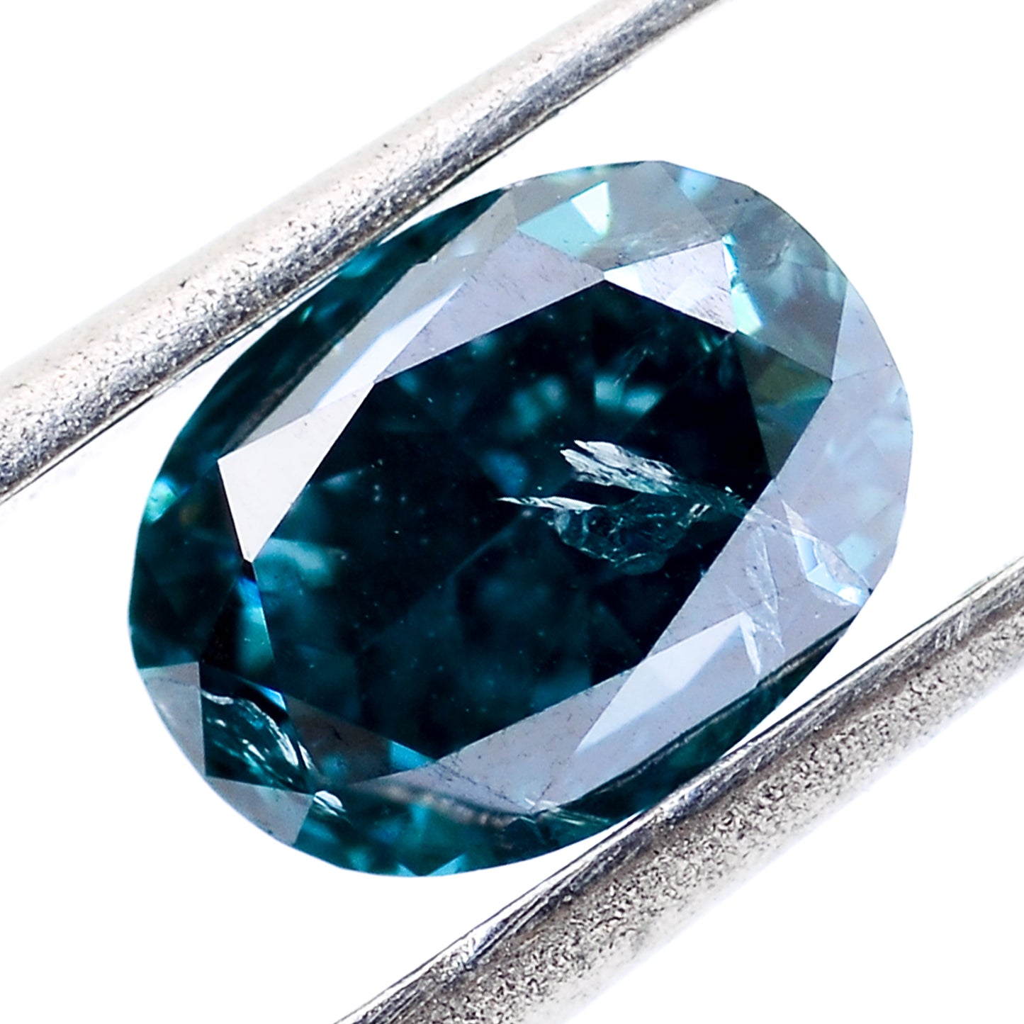 0.83 Blue Diamond Oval, Pear Loose Diamond