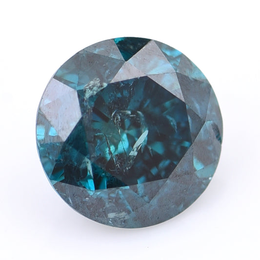 0.37 Blue Diamond Round Loose Diamond