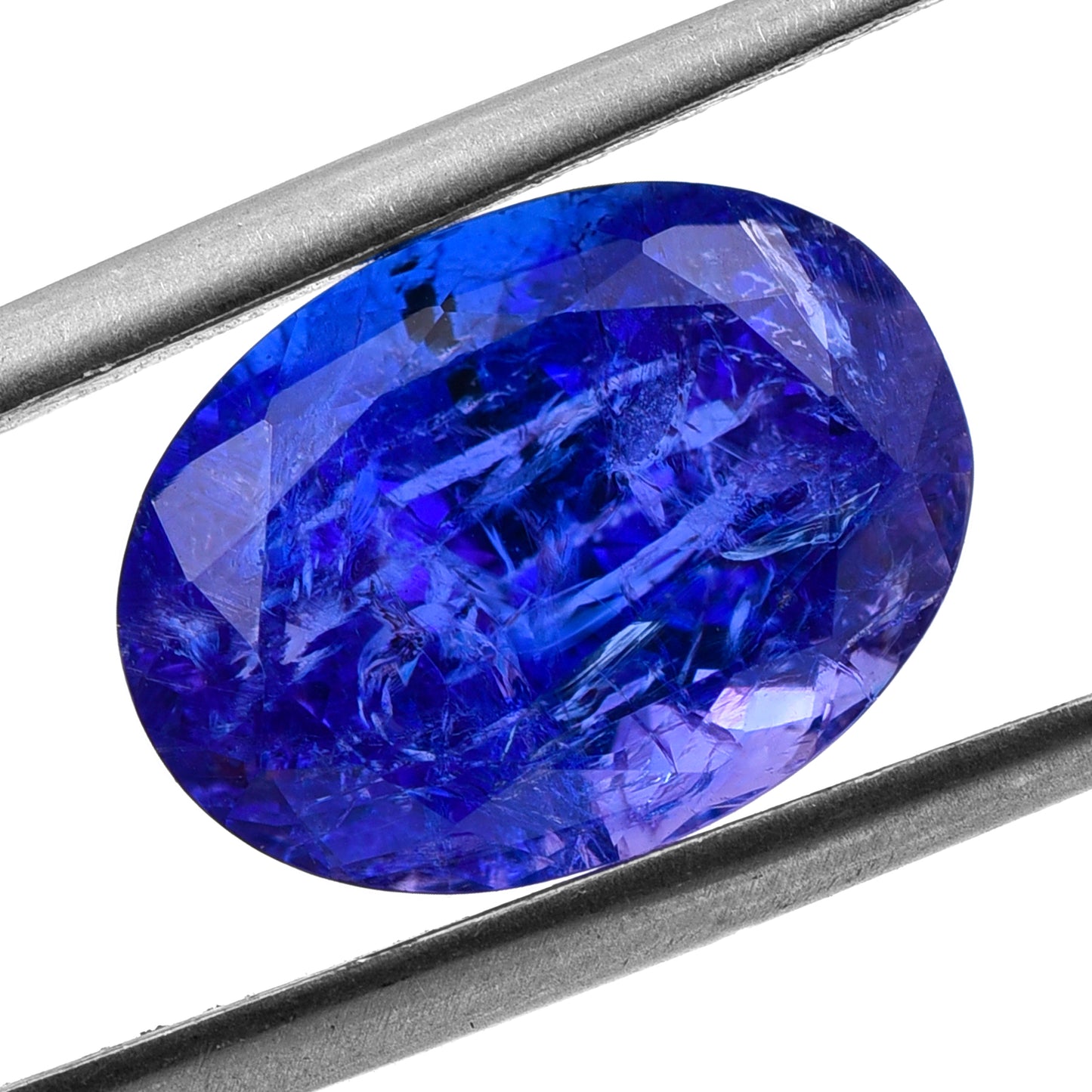 7.8 Natural Zoisite Tanzanite Oval Mixed Cut Gemstone