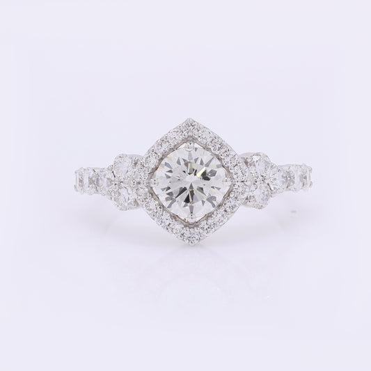 2.00 Carats Lab Grown Diamond 14K Gold Ring
