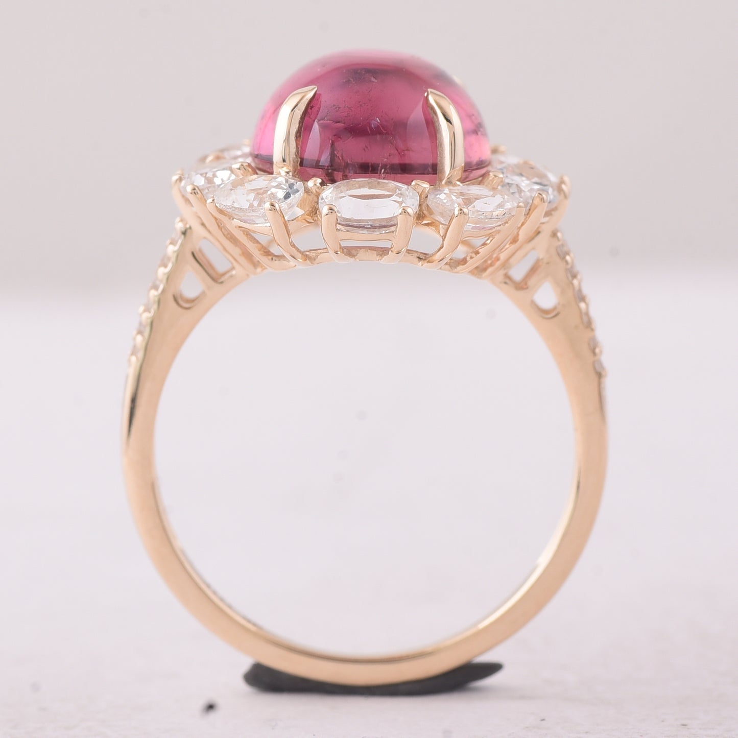 8.10 Ct Oval Tourmaline 9K Gold Ring