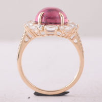 8.10 Ct Oval Tourmaline 9K Gold Ring