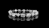 14.69 Carats Lab Grown Diamond 14K Gold Bracelet