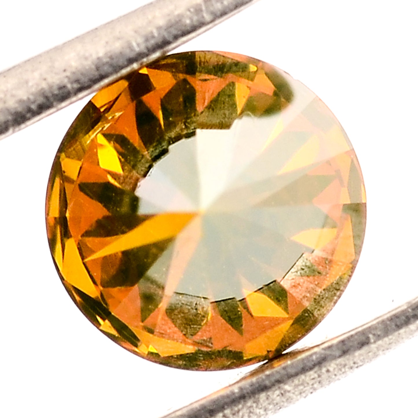 0.61 Red Diamond Round Loose Gemstone