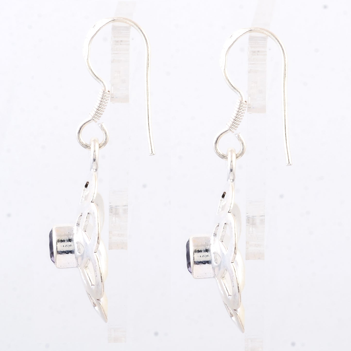 2.87 Ct Amethyst 925 Sterling Silver Earrings