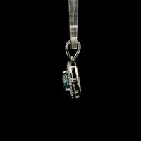 1.91 Carats Blue Lab Grown Diamond 14K Gold Pendant