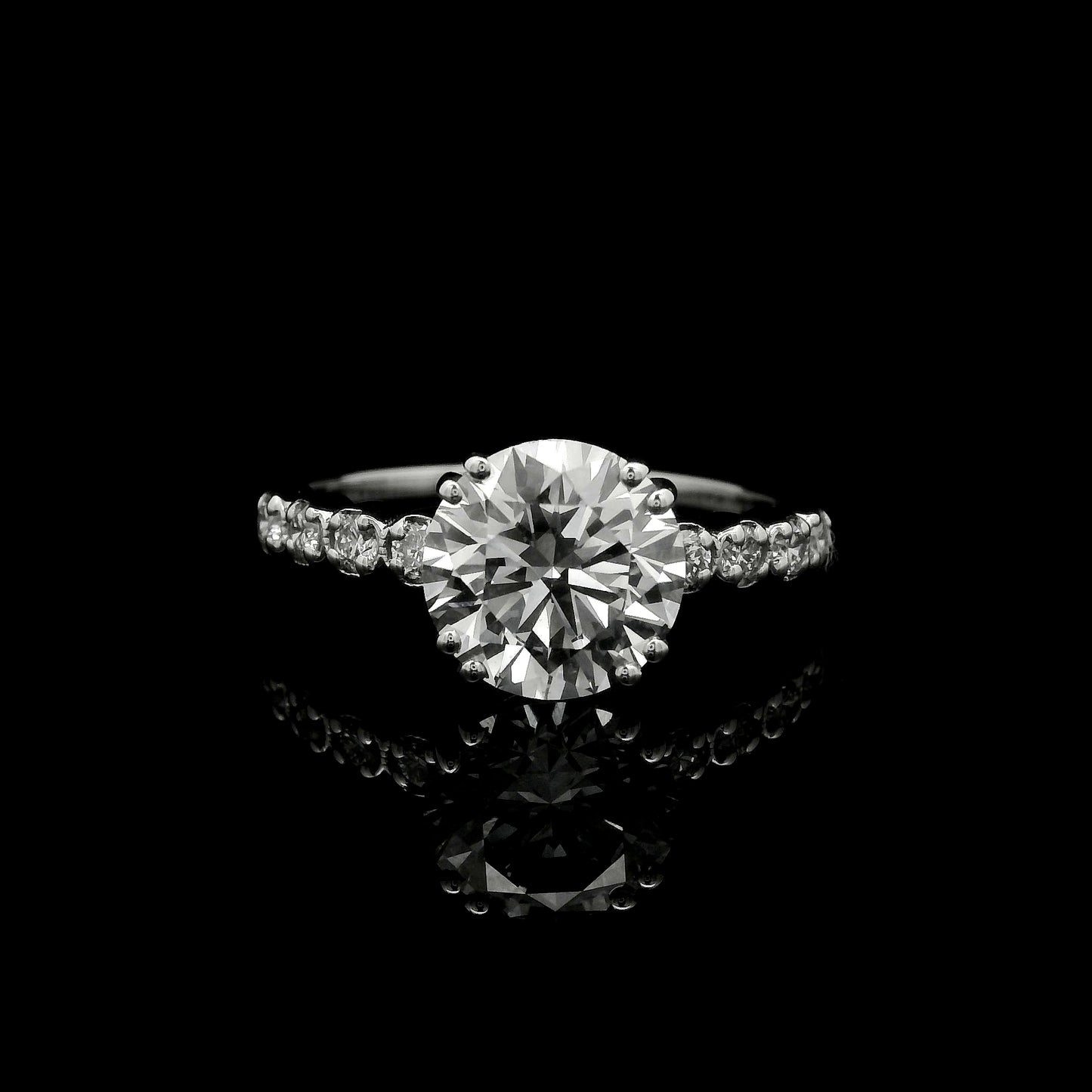 2.26 Carats Lab Grown Diamond 14K Gold Ring