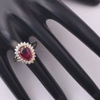 3.52 Ct Pear Tourmaline 9K Gold Ring