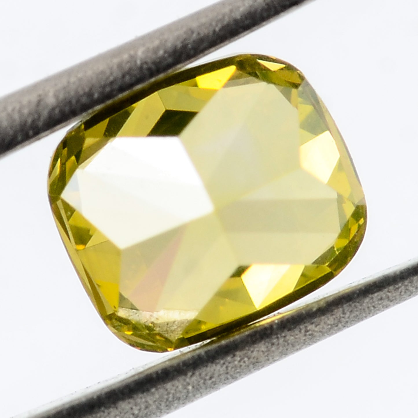 0.38 Carat Yellow Diamond Cushion Loose Gemstone