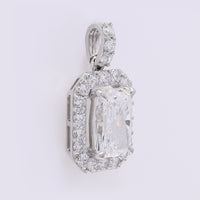 2.46 Carats Lab Grown Diamond 950 Platinum Pendant