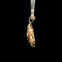 2.42 Ct Round Tourmaline 14K Gold Pendant