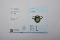 2.40 Ct Oval Mixed Cut Natural Green Sapphire 14K Gold Ring