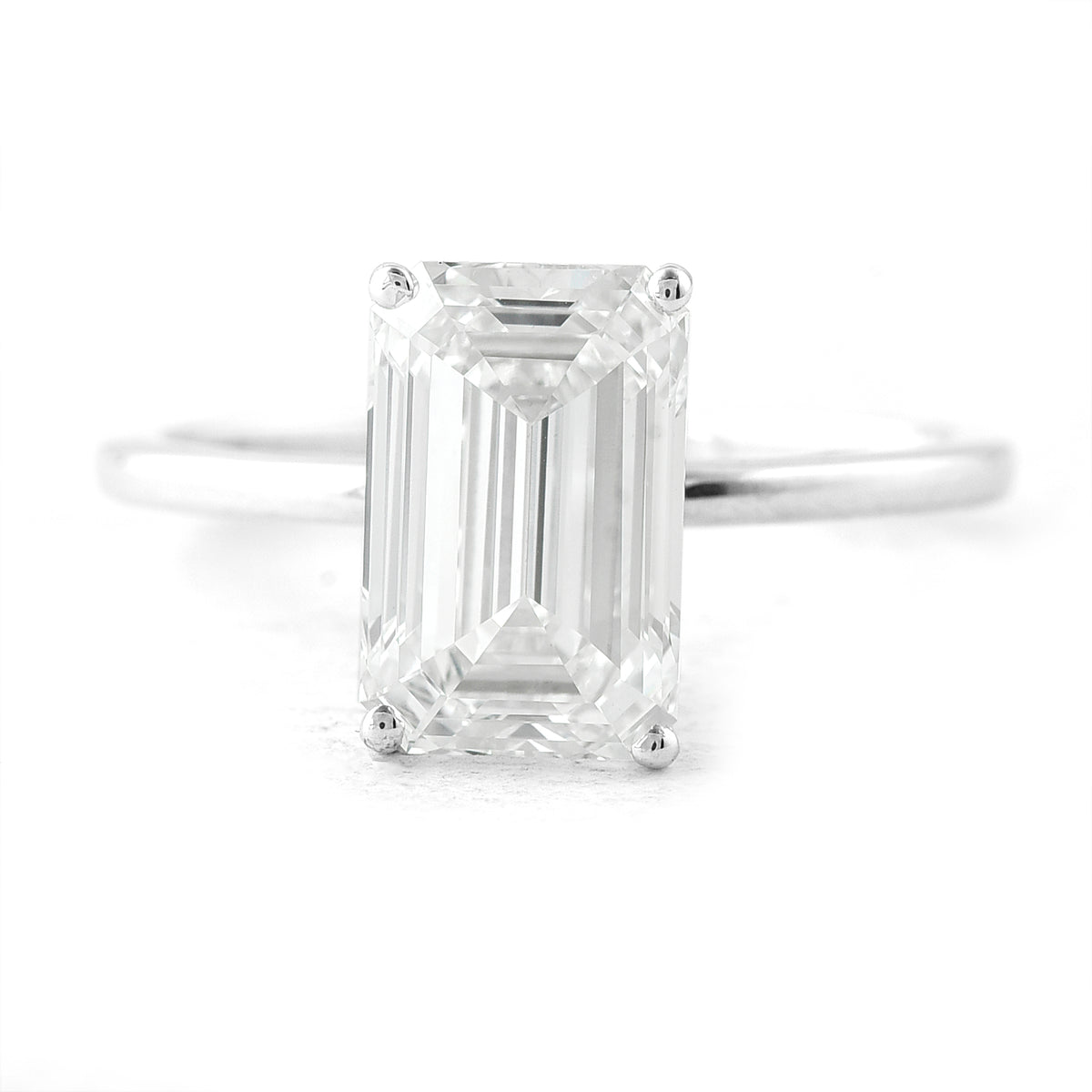 3.09 Carats Lab Grown Diamond 14K Gold Ring