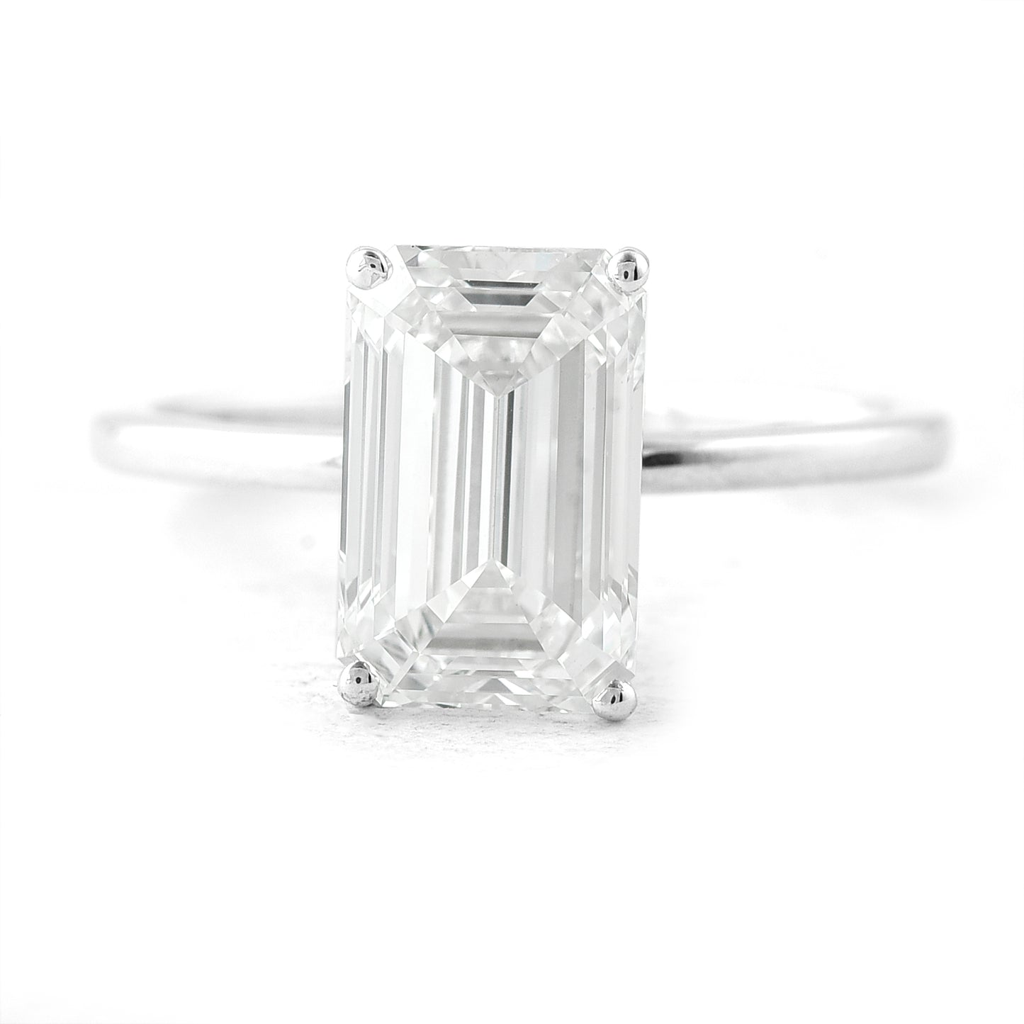 3.09 Carats Lab Grown Diamond 14K Gold Ring