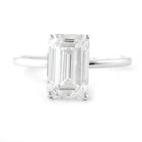 3.09 Carats Lab Grown Diamond 14K Gold Ring