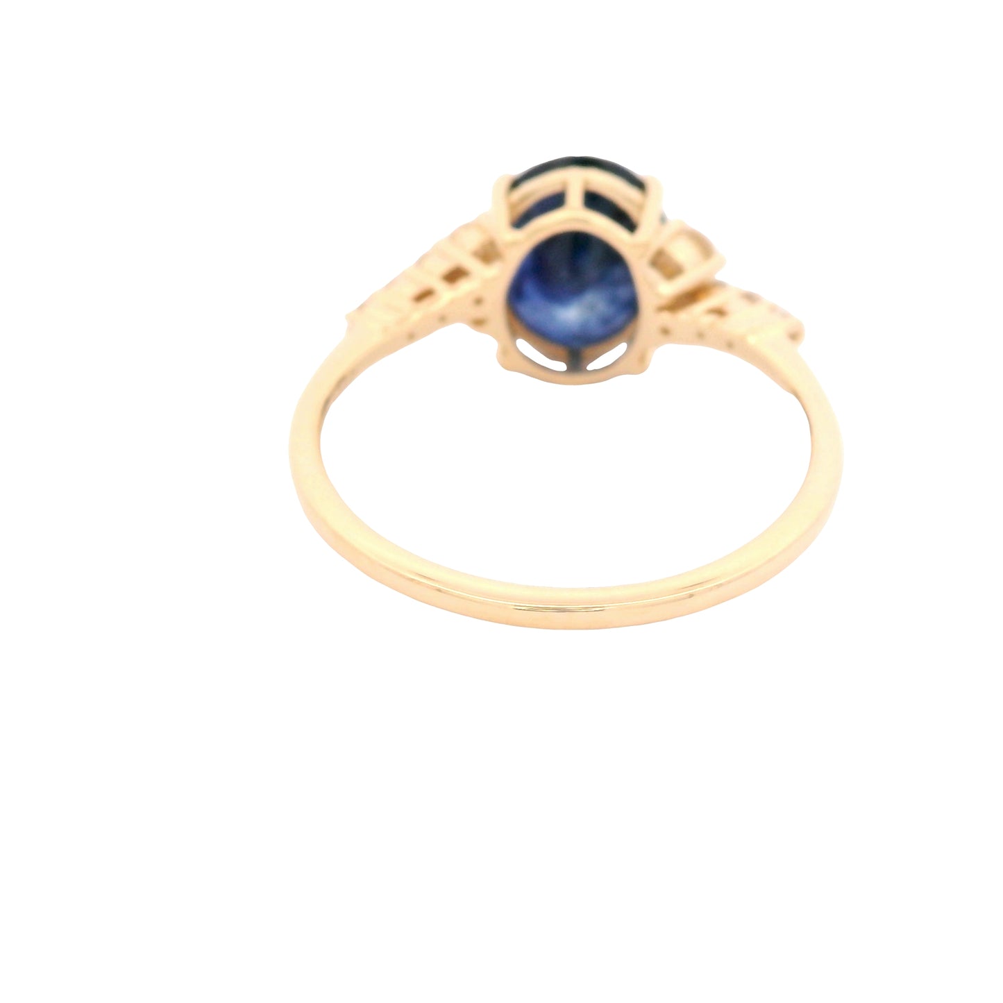 2.64 Ct Oval Sapphire 14K Gold Ring