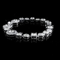 19.93 Ct Round Lab Grown Diamond 14K Gold Bracelet
