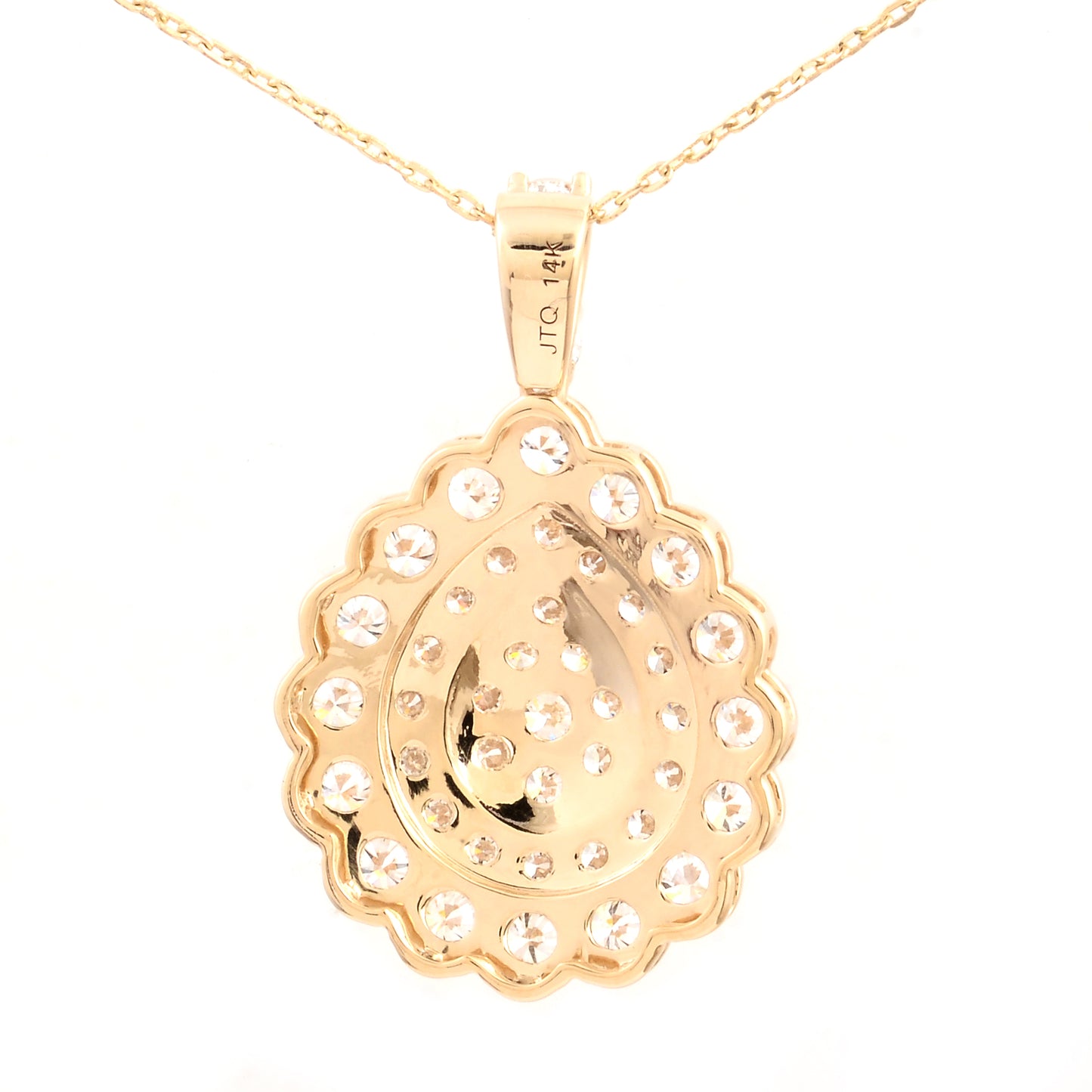 1.94 Carats Lab Grown Diamond 14K Gold Pendant