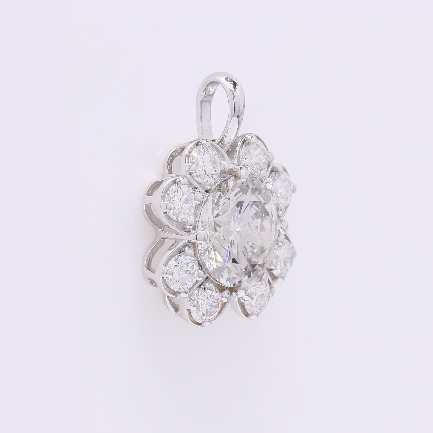 2.09 Carats Lab Grown Diamond 14K Gold Pendant