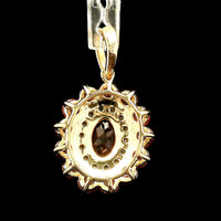 1.43 Ct Oval Tourmaline 14K Gold Pendant