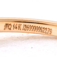 0.19 Ct Octagon Diamond 14K Gold Ring