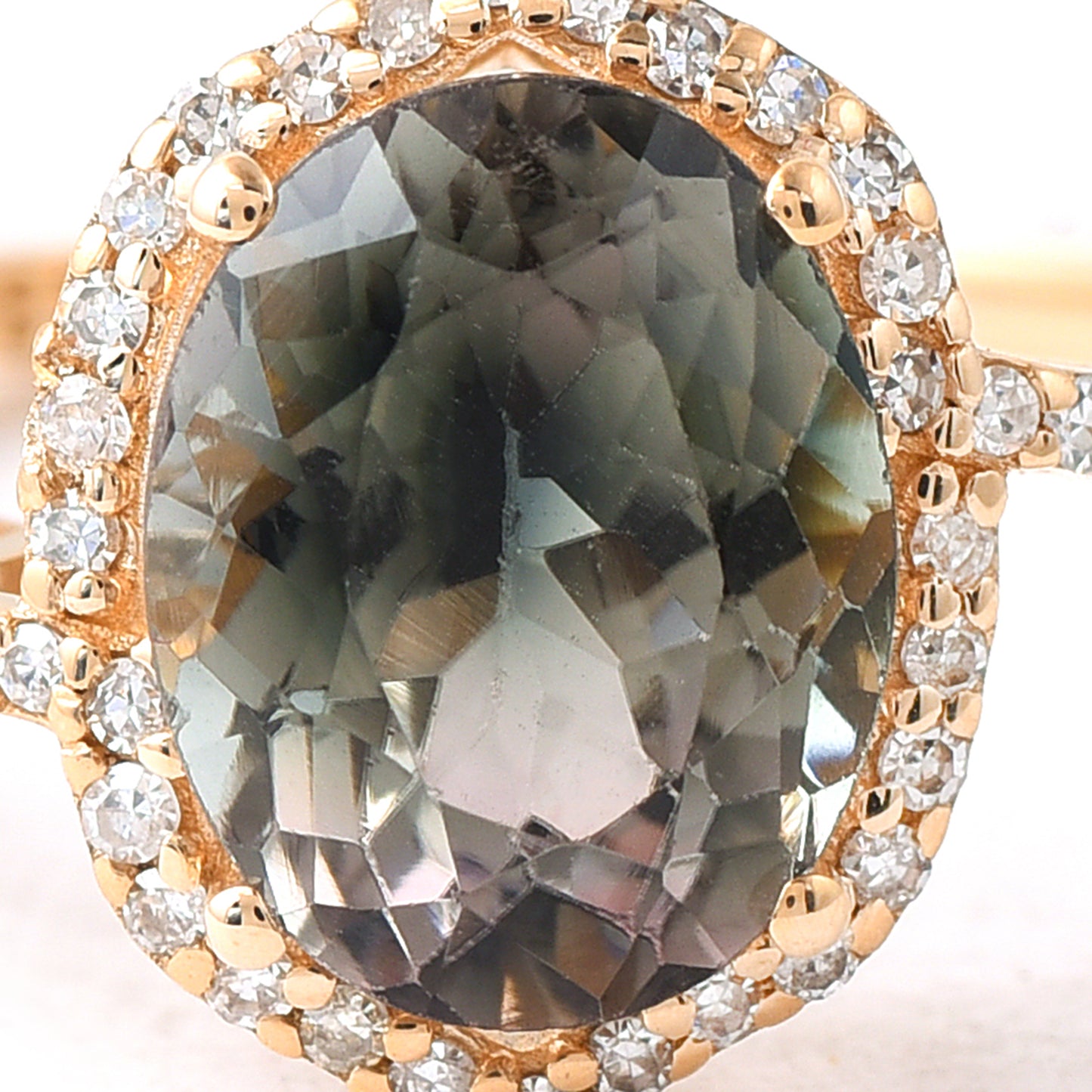 1.99 Ct Oval Mixed Cut Natural Tourmaline 14K Gold Ring