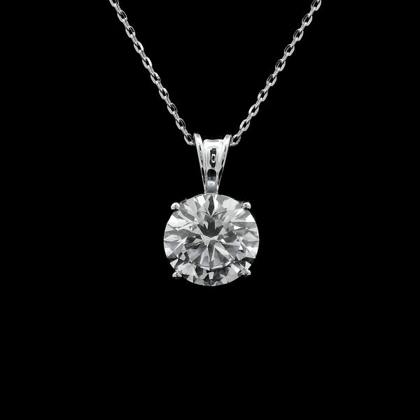2.81 Carats Lab Grown Diamond 14K Gold Pendant