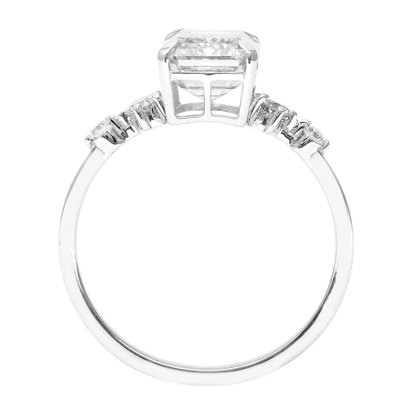 3.50 Carats Lab Grown Diamond 14K Gold Ring