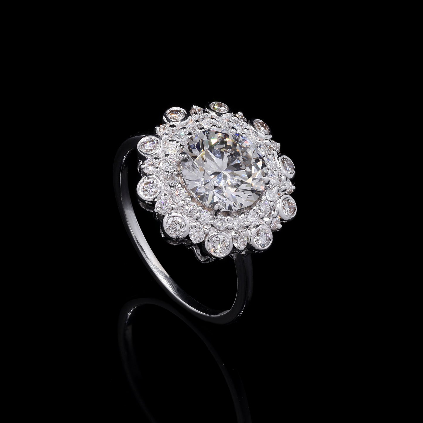 2.77 Carats Lab Grown Diamond 14K Gold Ring