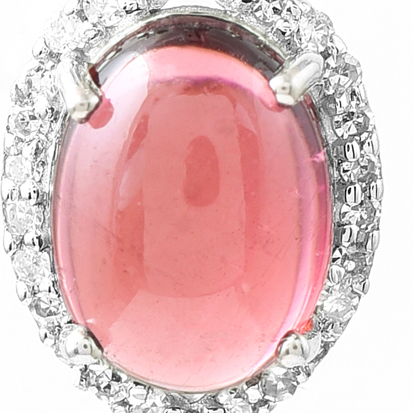 1.33 Ct Oval Tourmaline 950 Platinum Pendant