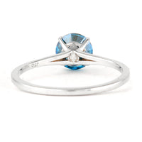 1.04 Carats Blue Lab Grown Diamond 14K Gold Ring