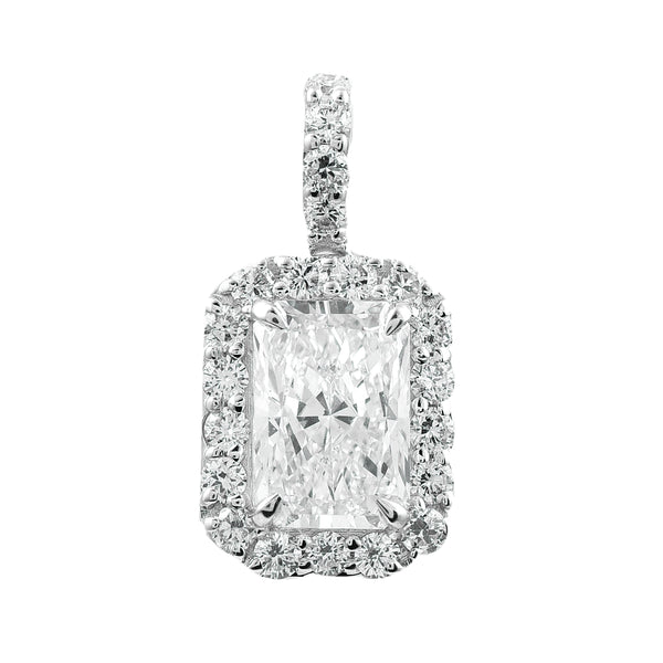 2.46 Carats Lab Grown Diamond 14K Gold Pendant