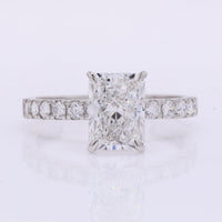 2.34 Carats Lab Grown Diamond 950 Platinum Ring
