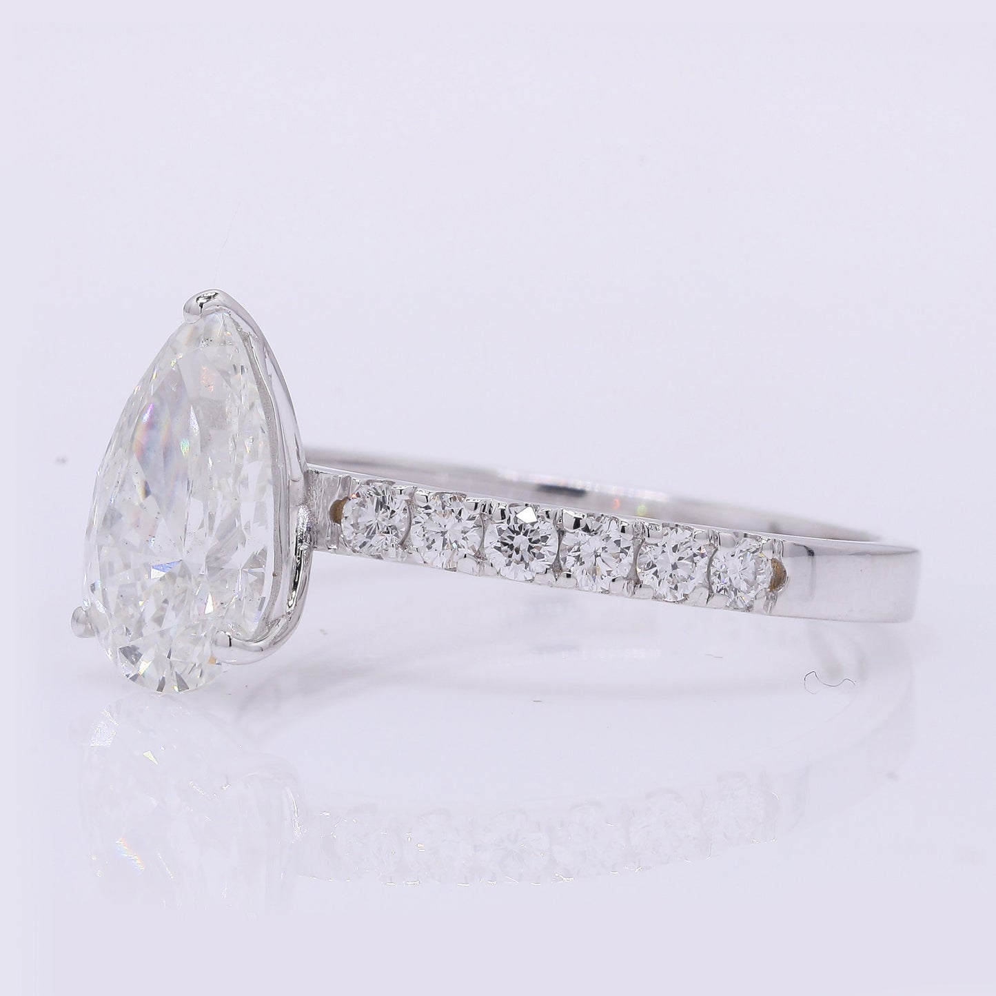 2.18 Carats Lab Grown Diamond 14K Gold Ring