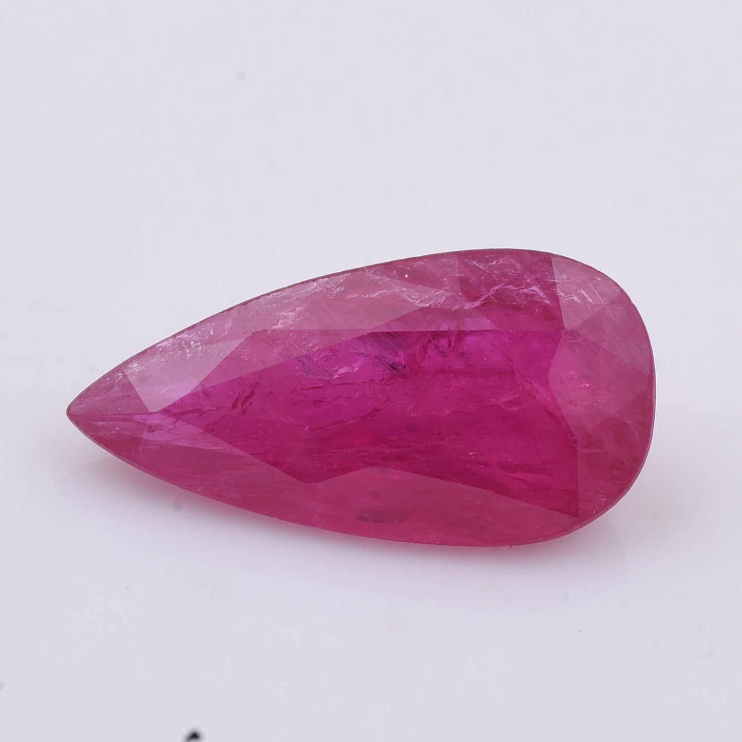 2.7 Natural Corundum Ruby Pear Mixed Cut Gemstone