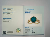 2.25 Ct Oval Natural Emerald 14K Gold Ring