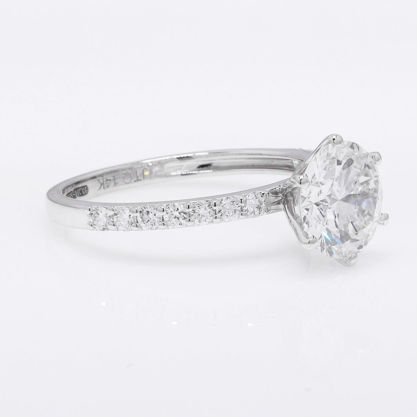 2.23 Ct Round Brilliant Lab Grown Diamond 14K Gold Ring