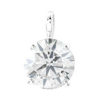 3.06 Carats Lab Grown Diamond 14K Gold Pendant