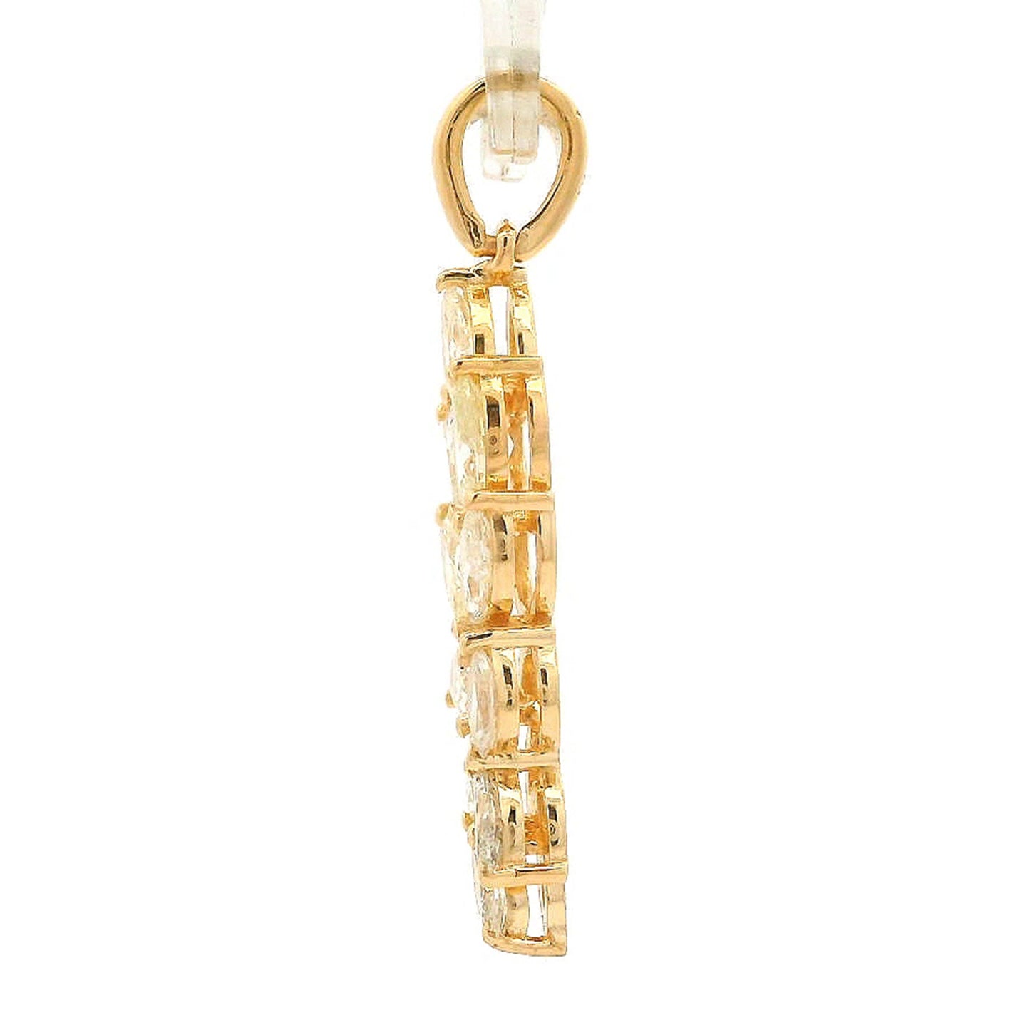 0.89 Ct Marquise Diamond 14K Gold Pendant