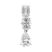 3.20 Carats Lab Grown Diamond 14K Gold Pendant