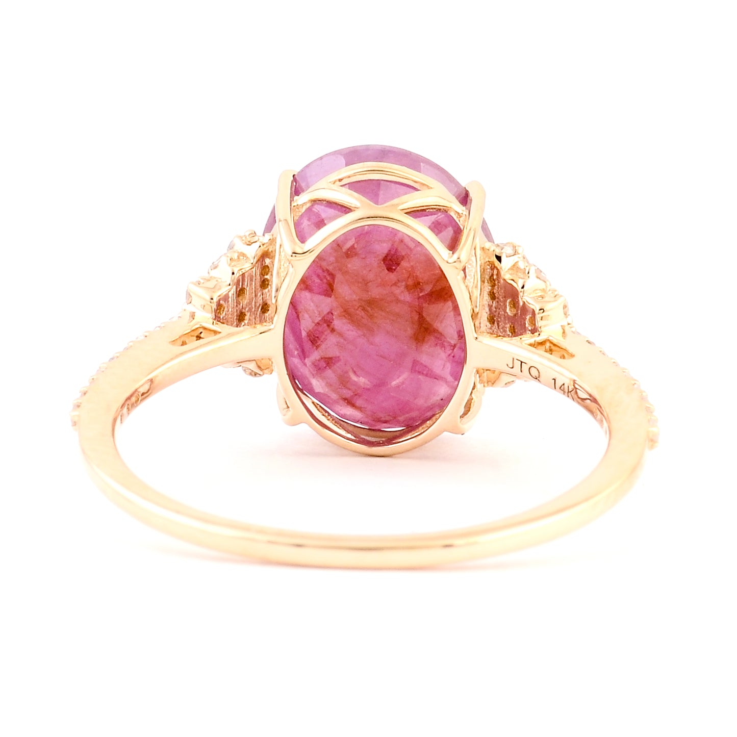 5.21 Ct Natural Codundum Ruby 14K Gold Ring