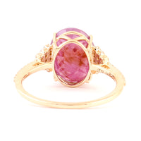 5.21 Ct Natural Codundum Ruby 14K Gold Ring