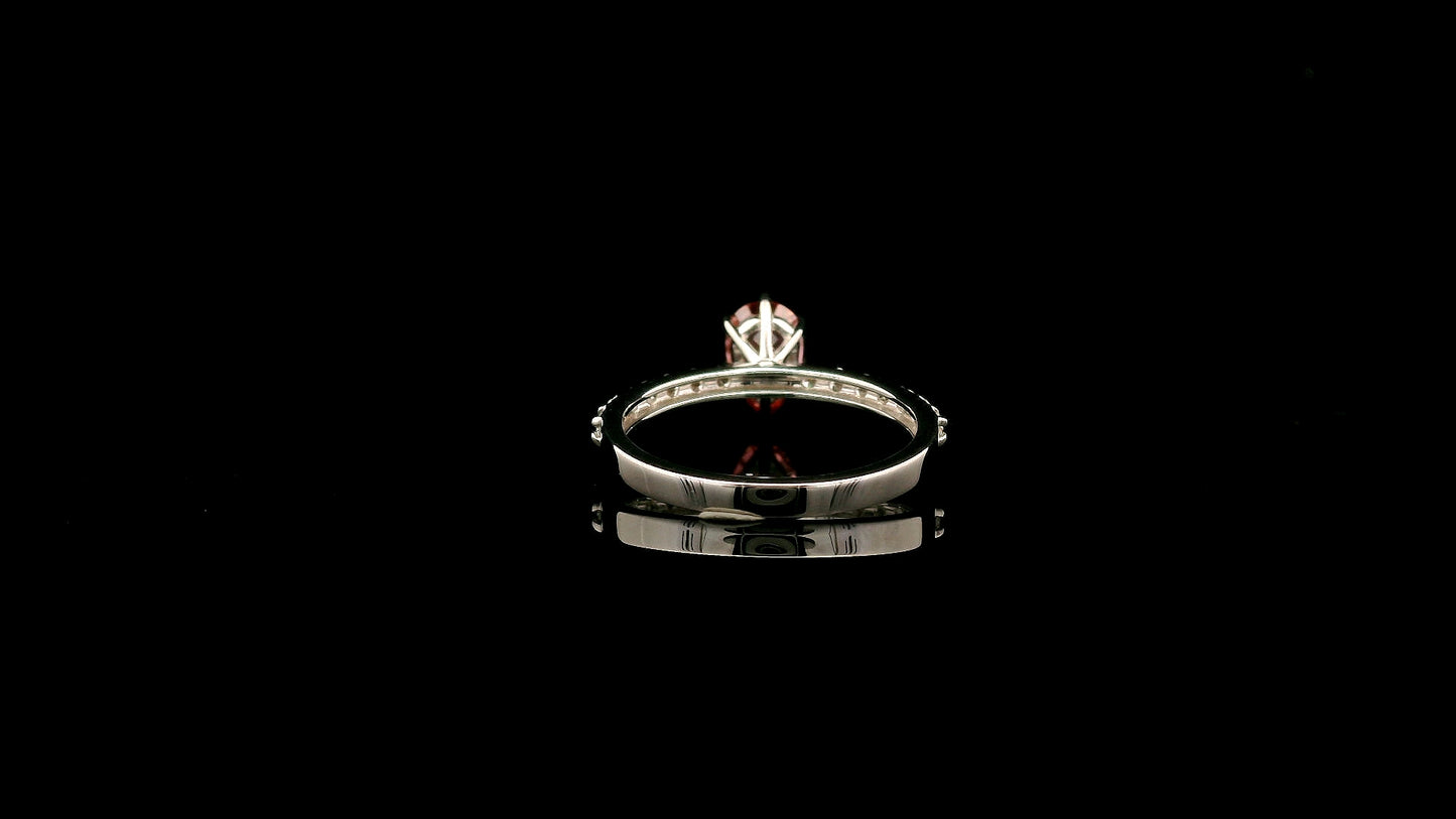 1.35 Carats Pink Lab Grown Diamond 14K Gold Ring