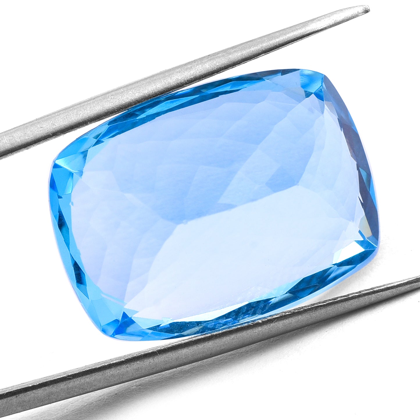 35.56 Natural Blue Topaz Rectangular Cushion Mixed Cut Gemstone