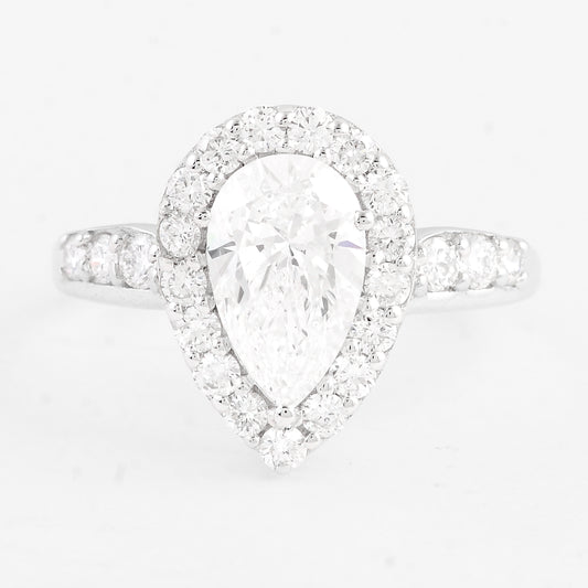 2.10 Carats Lab Grown Diamond 14K Gold Ring
