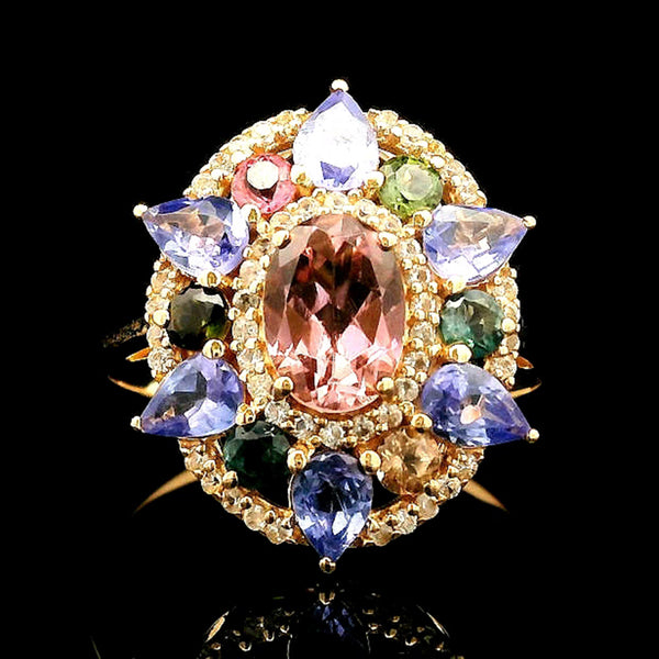 2.29 Ct Oval Tourmaline 14K Gold Ring