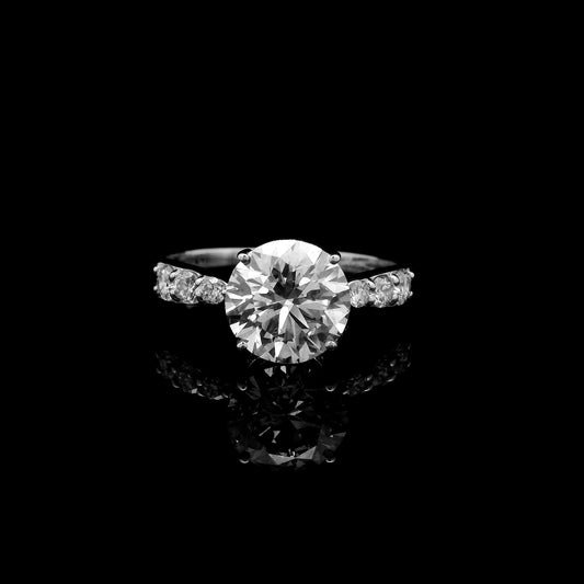 2.41 Carats Lab Grown Diamond 14K Gold Ring